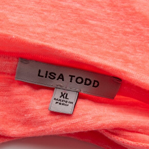 Lisa Todd Full Of Flavor Tee Popsicle T-shirt Embroidered Orange Size XL - Picture 3 of 6
